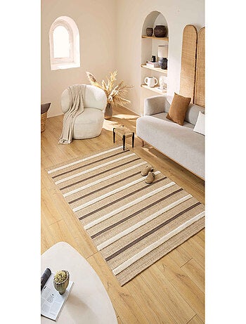 Tapis aspect jute - Palma - Motif zèbre