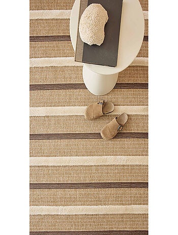 Tapis aspect jute - Palma - Motif zèbre