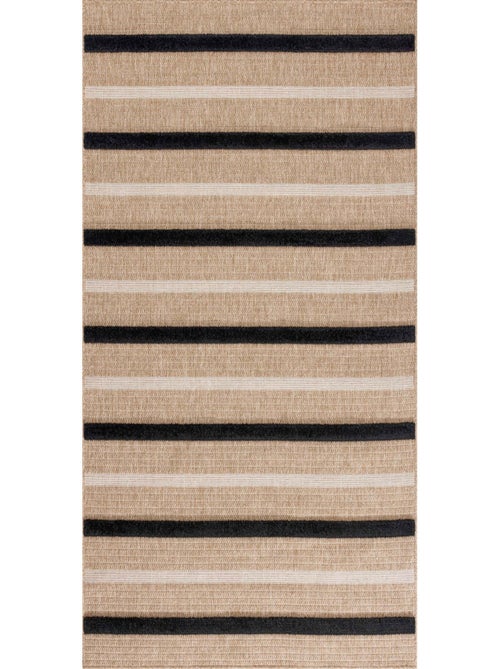 Tapis aspect jute - Palma - Motif zèbre - Kiabi