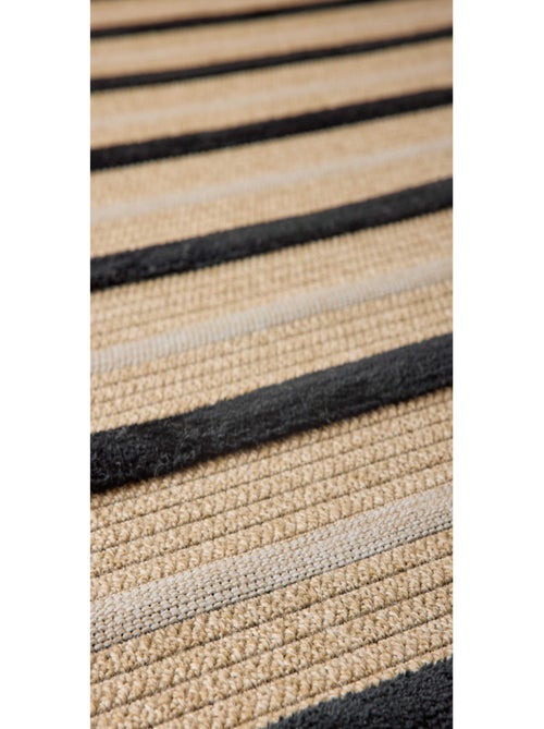 Tapis aspect jute - Palma - Motif zèbre - Kiabi