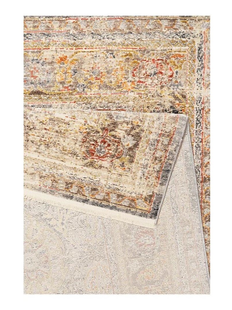 Tapis avec franges beige vintage SoHo Fashion Wecon Home Beige - Kiabi