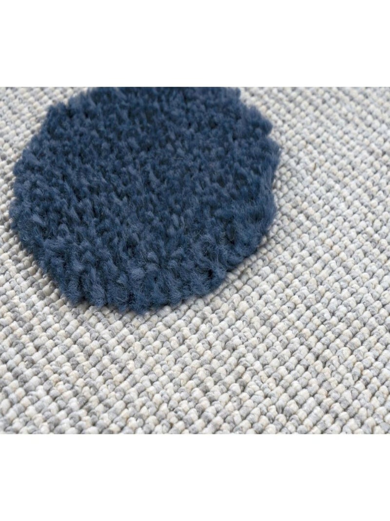 Tapis avec franges enfant effet 3D Celo Beige - Kiabi
