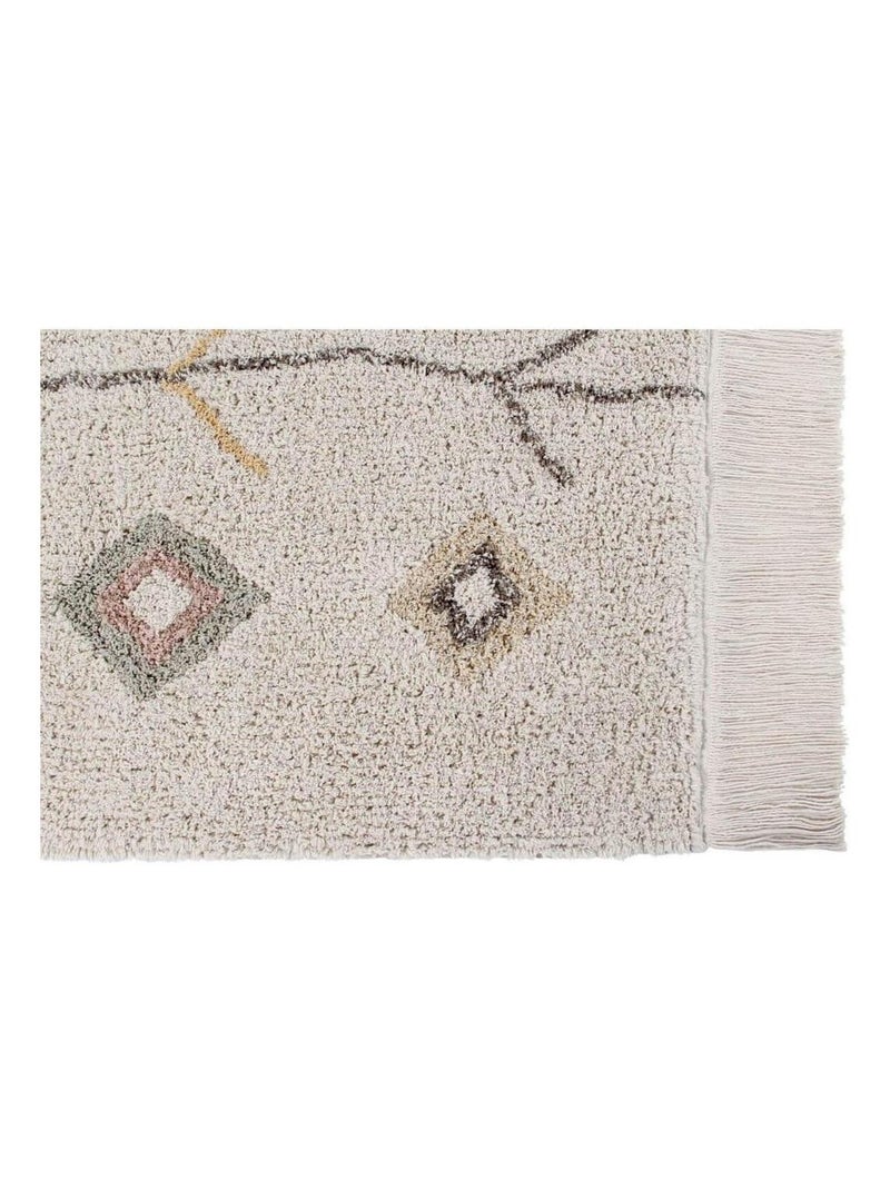 Tapis avec franges ethnique Kaarol Lorena Canals Beige - Kiabi