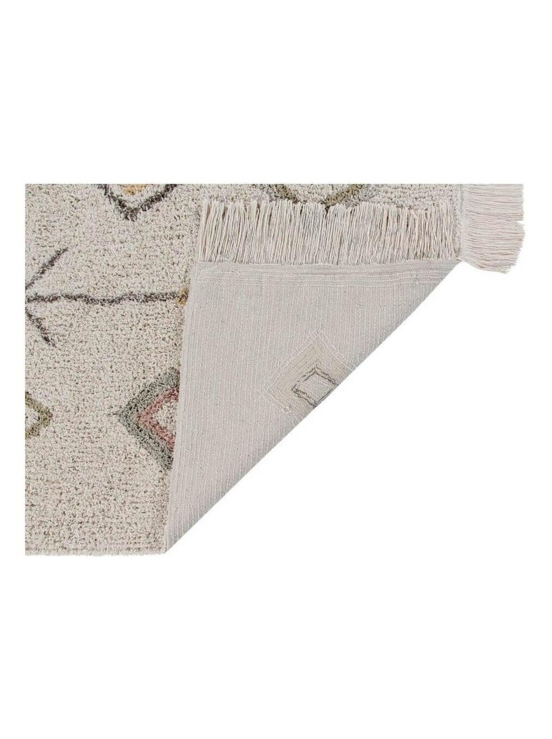 Tapis avec franges ethnique Kaarol Lorena Canals Beige - Kiabi