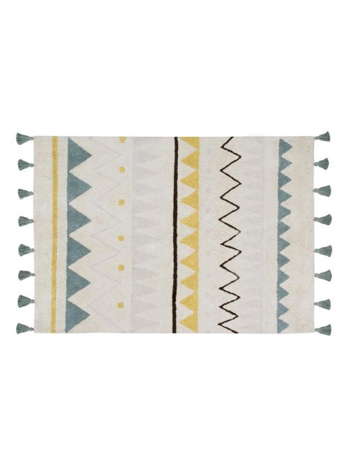 Tapis avec franges lavable en machine Azteca Lorena Canals - Kiabi