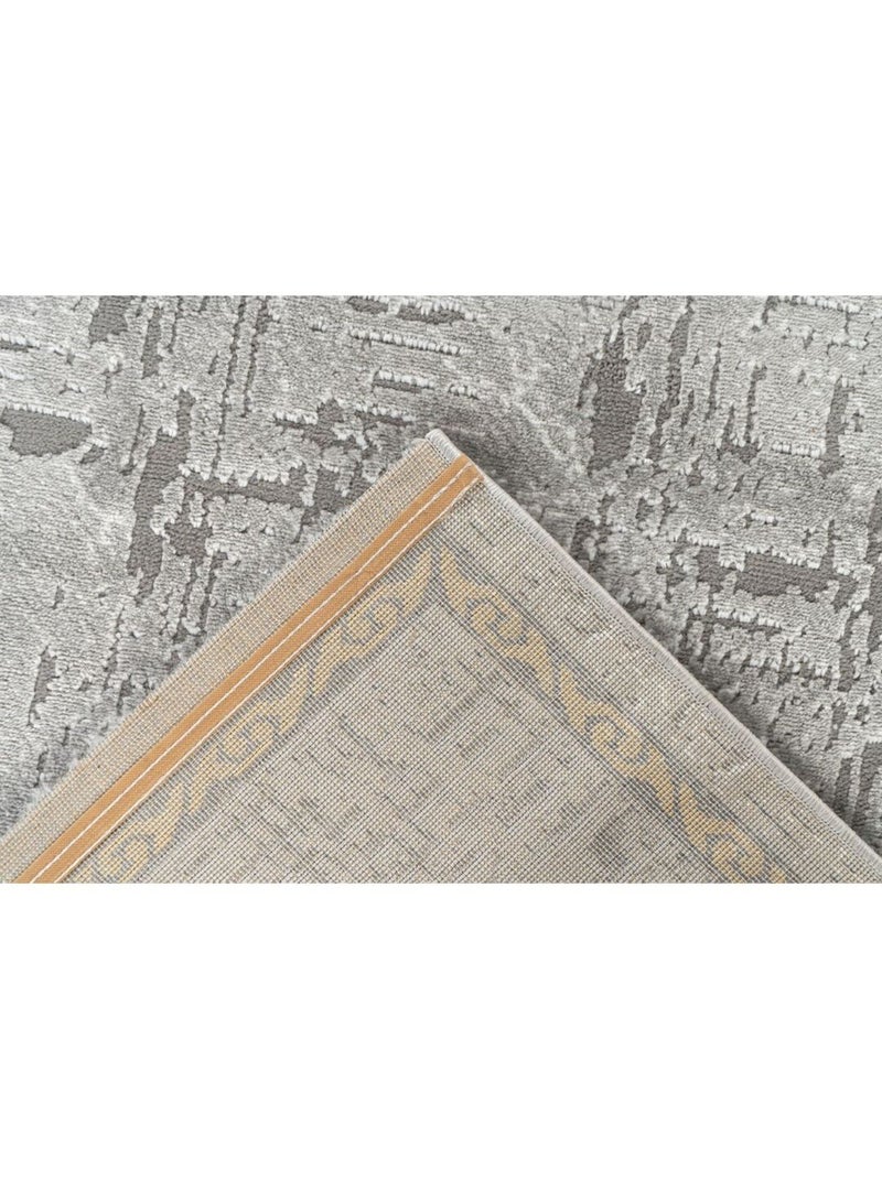 Tapis baroque courtes mèches rectangle Nama Doré - Kiabi