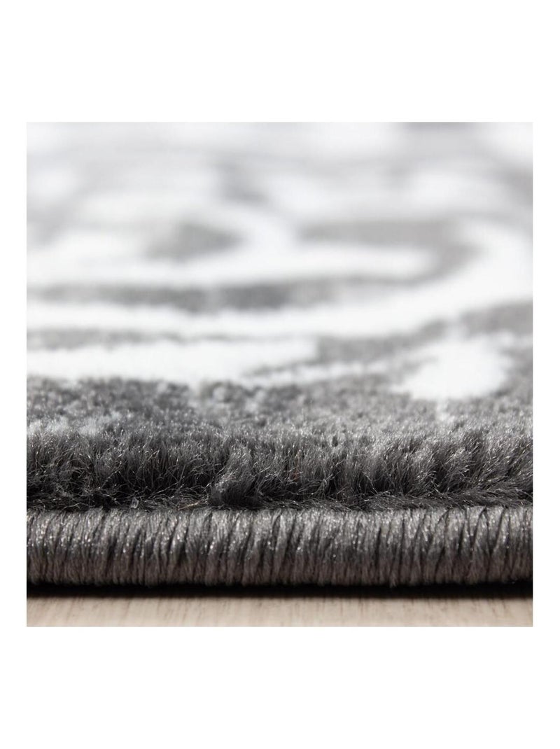 Tapis baroque pour salon en polypropylène Aftas Gris - Kiabi