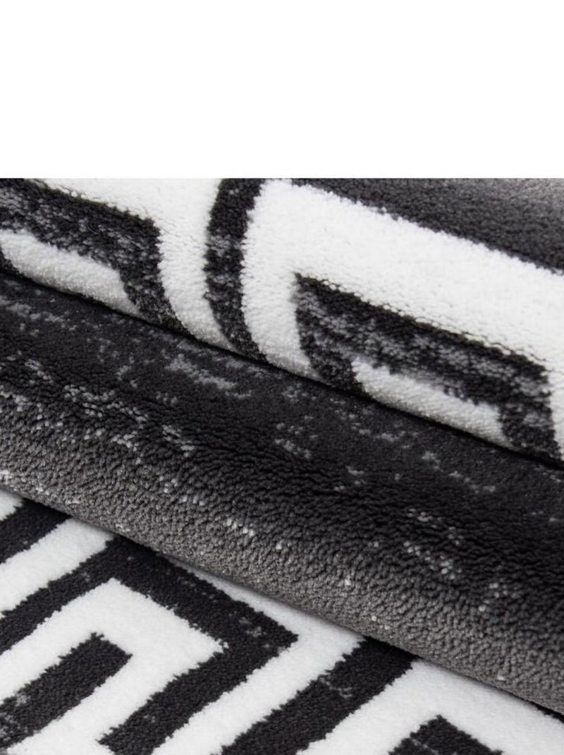 Tapis baroque pour salon en polypropylène Aftas Gris - Kiabi