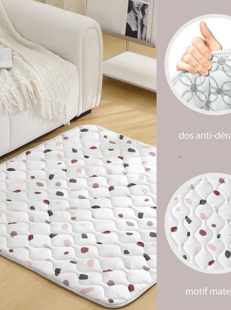 Tapis bebe carré matelassé CONFETTI Multicolore - Kiabi