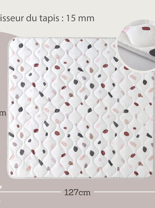 Tapis bebe carré matelassé CONFETTI - Kiabi