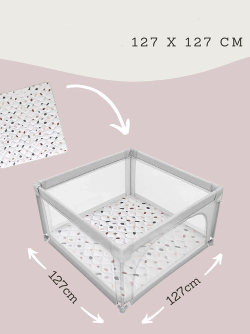 Tapis bebe carré matelassé CONFETTI - Kiabi