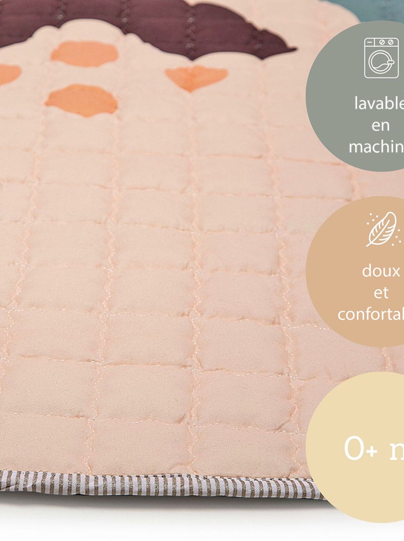 Tapis bebe matelassé arc en ciel BOHO RAINBOW Multicolore - Kiabi