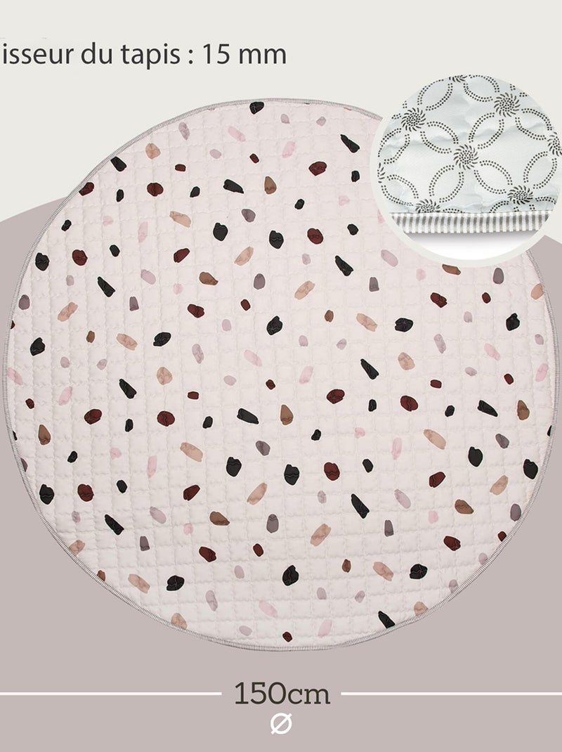 Tapis bebe matelassé CONFETTI Multicolore - Kiabi