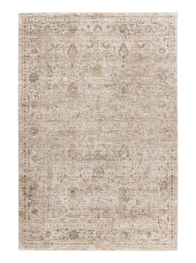 Tapis beige oriental avec franges ethnique Philis Beige - Kiabi