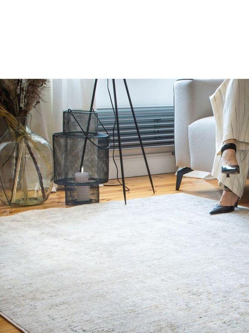 Tapis beige oriental avec franges ethnique Philis Beige - Kiabi