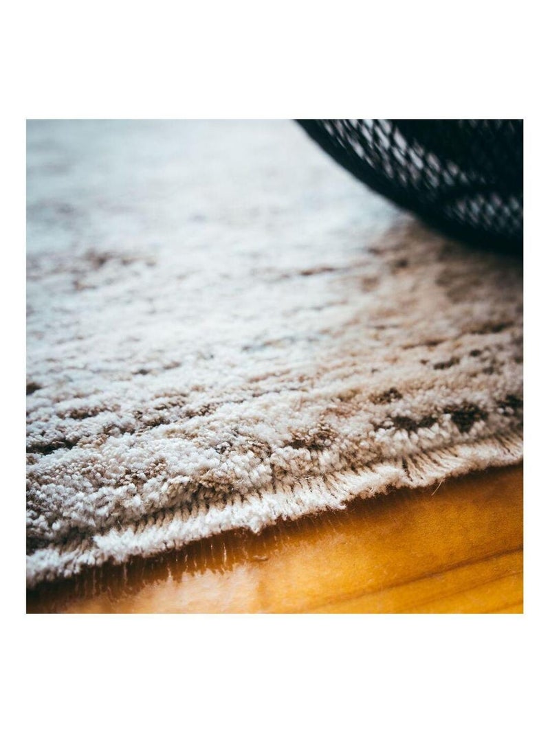 Tapis beige oriental avec franges ethnique Philis Beige - Kiabi