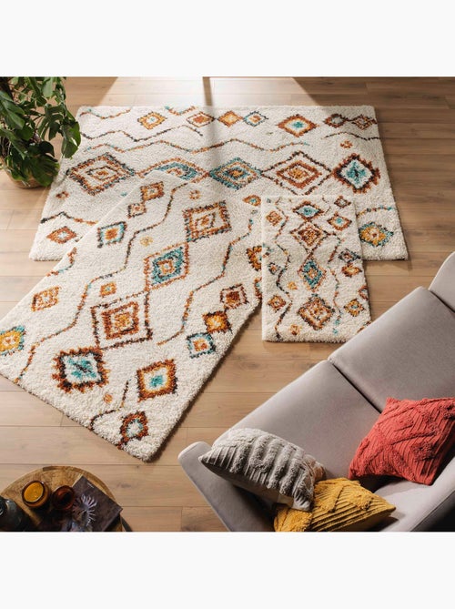Tapis berbère à motifs géométriques - Kiabi