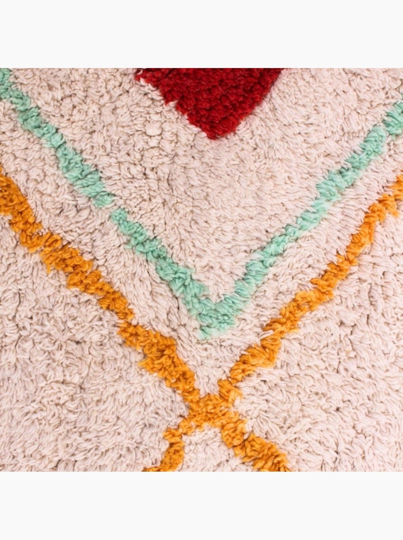 Tapis berbère coloré 120x170cm Blanc - Kiabi