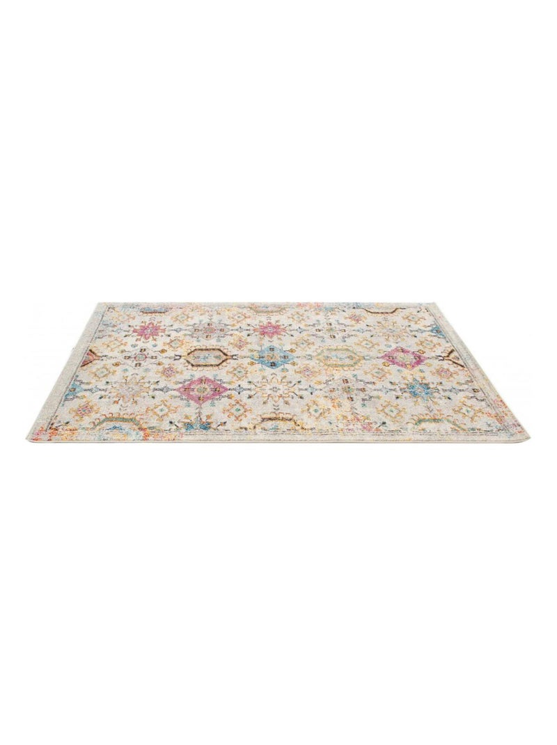 Tapis berbère coloré pour salon rectangle ethnique Wexford Multicolore - Kiabi