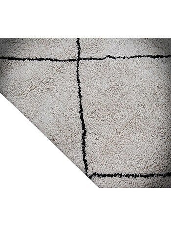 Tapis berbère coton avec franges ethnique Maroc