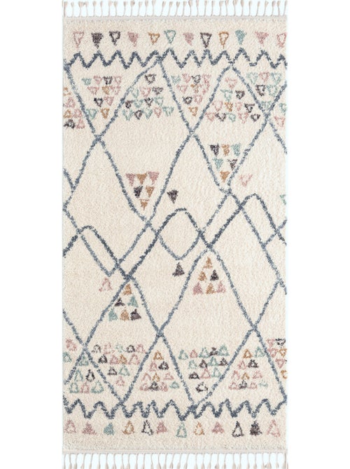 Tapis berbère en laine - Kiabi