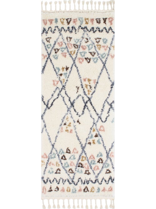 Tapis berbère en laine - Kiabi