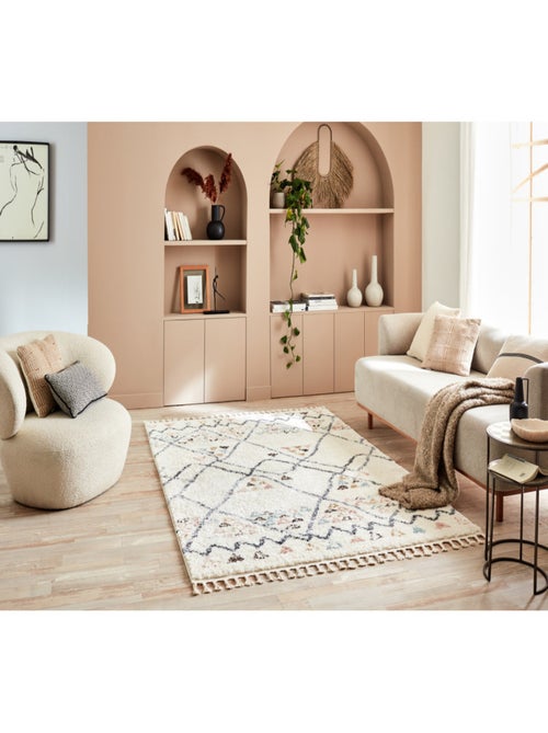 Tapis berbère en laine - Kiabi