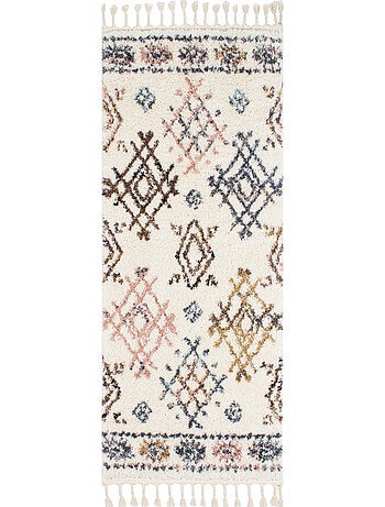 Tapis berbère en laine motifs losanges