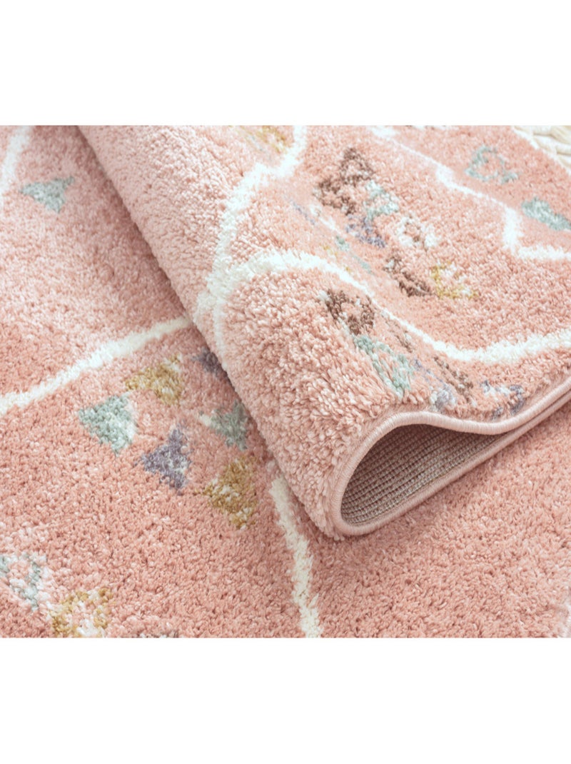 Tapis berbère en laine Rose - Kiabi