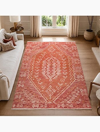 Tapis berbère, motif authentique, kilim tissé plat, kilim 94