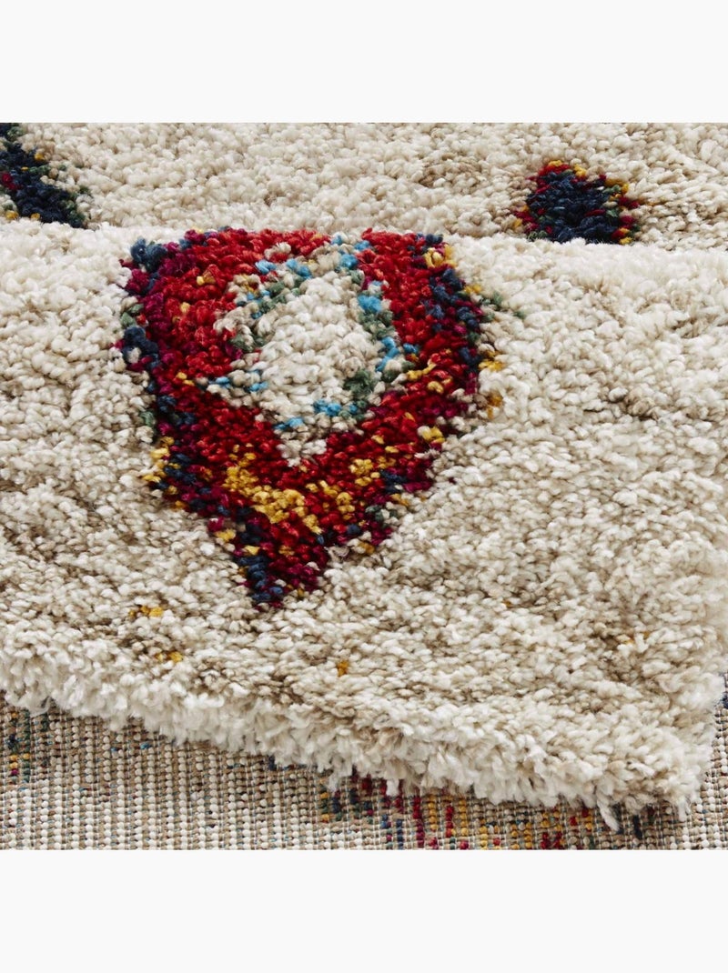 Tapis berbère, motif shaggy authentique, berbero confort Ecru - Kiabi