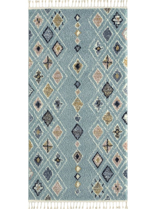 Tapis berbère motifs losange - Kiabi