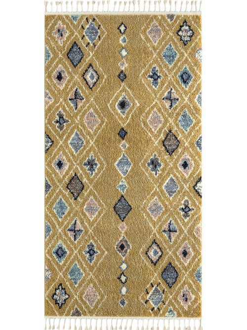 Tapis berbère motifs losange - Kiabi
