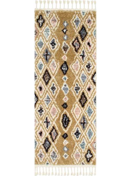 Tapis berbère motifs losange - Kiabi