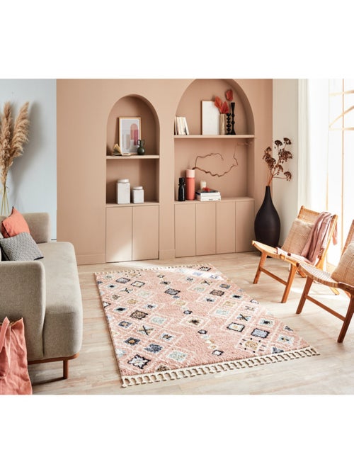 Tapis berbère motifs losange - Kiabi