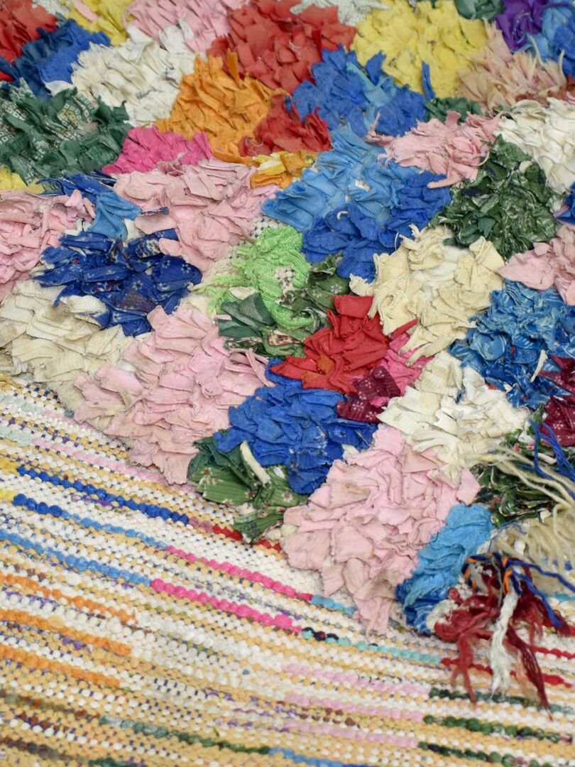 Tapis Gabbeh, 140 X 200 Cm, Laine Nouée Main, Iran Vers 197