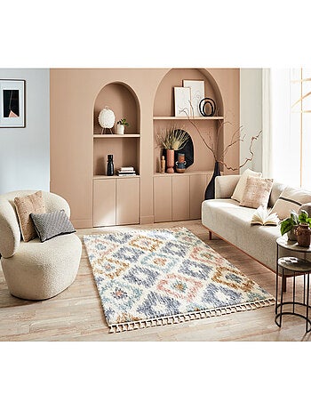 Tapis berbère pastel