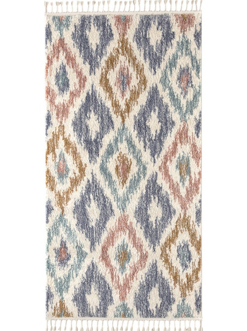 Tapis berbère pastel - Kiabi