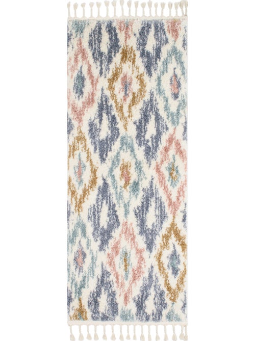 Tapis berbère pastel - Kiabi