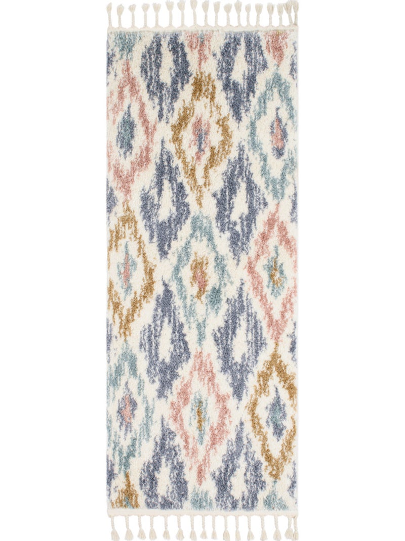 Tapis berbère pastel Multicolore - Kiabi