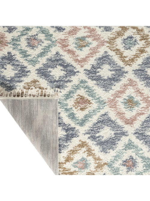 Tapis berbère pastel - Kiabi