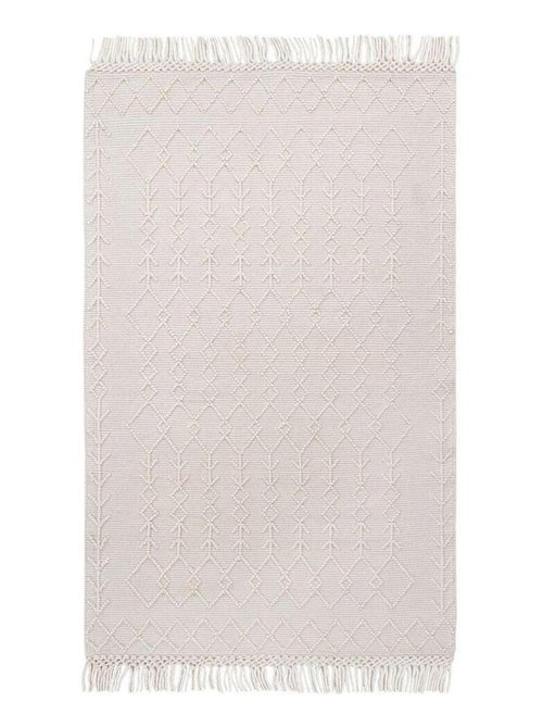 Tapis berbère plat ethnique laine et coton Rica - Kiabi