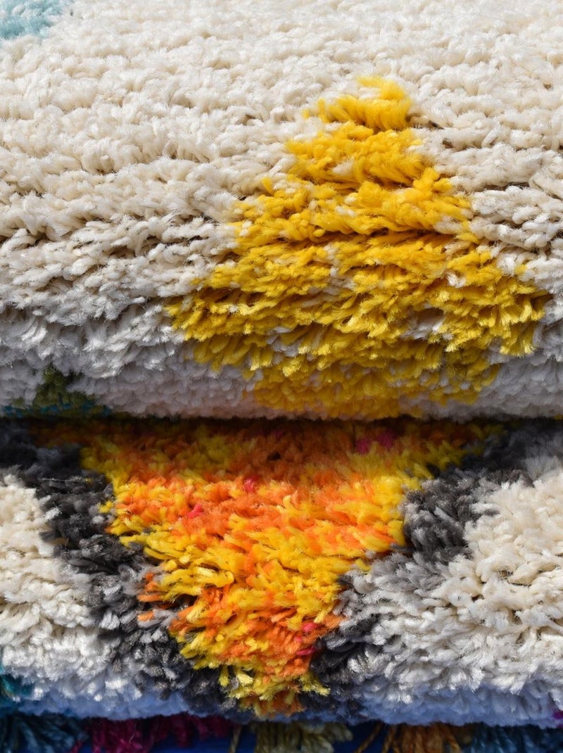 Tapis berbère pour salon LYN5 OURIKA G, épais et moelleux Multicolore - Kiabi