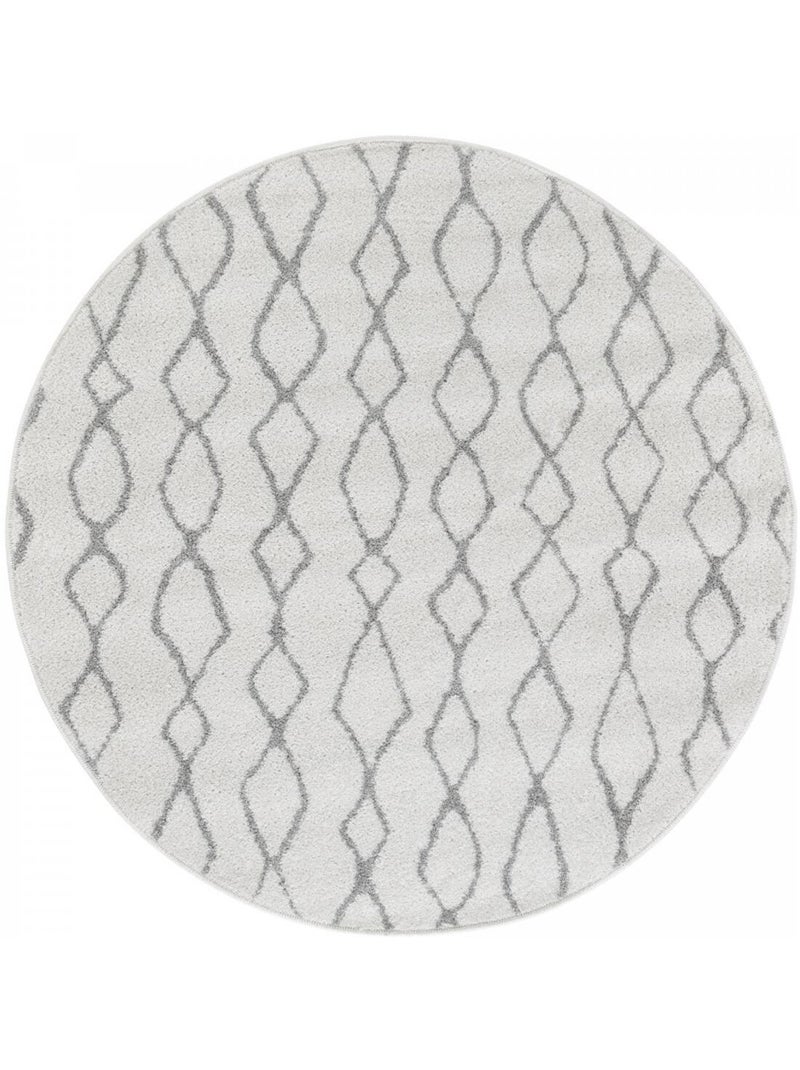 Tapis berbère tissé motif ethnic BALANIO Ecru - Kiabi