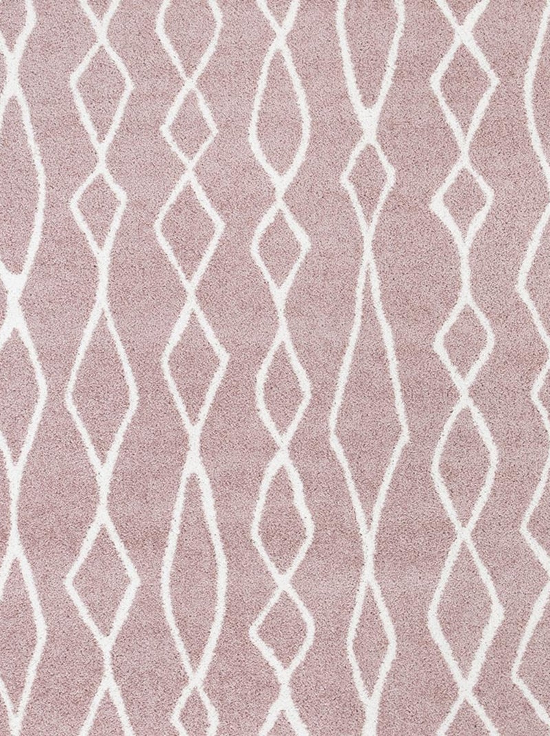 Tapis berbère tissé motif ethnic BALANIO Rose - Kiabi