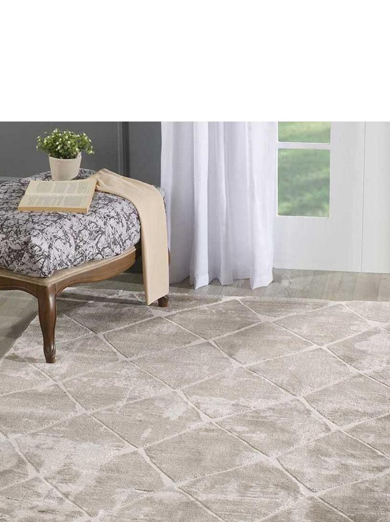Tapis berbère tissé motif ethnic BUSTED Marron - Kiabi