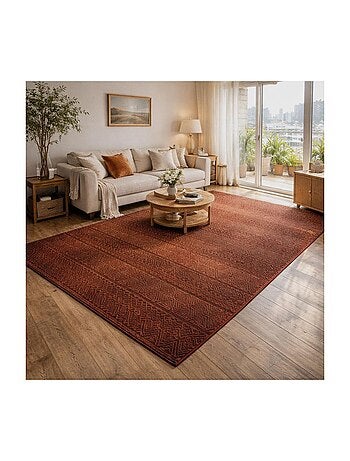 Tapis berbère tissé motif ethnic LYN1 CHILA