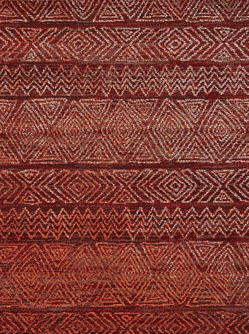 Tapis berbère tissé motif ethnic LYN1 CHILA Rouge - Kiabi