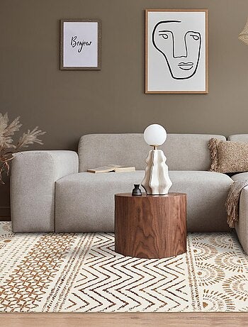 Tapis berbère tissé motif ethnic LYN1 ORIENVAG