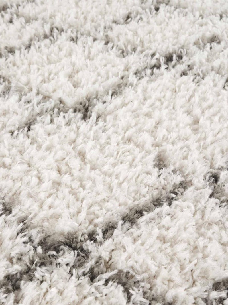 Tapis berbère tissé motif ethnic LYN4 BENYLE B Ecru - Kiabi